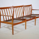 Danish Design Teak Sofa Couch Three-Seater by Svend Aage Eriksen for Glostrup, 1960s