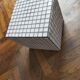 Ceramic tile cube, stool end of sofa