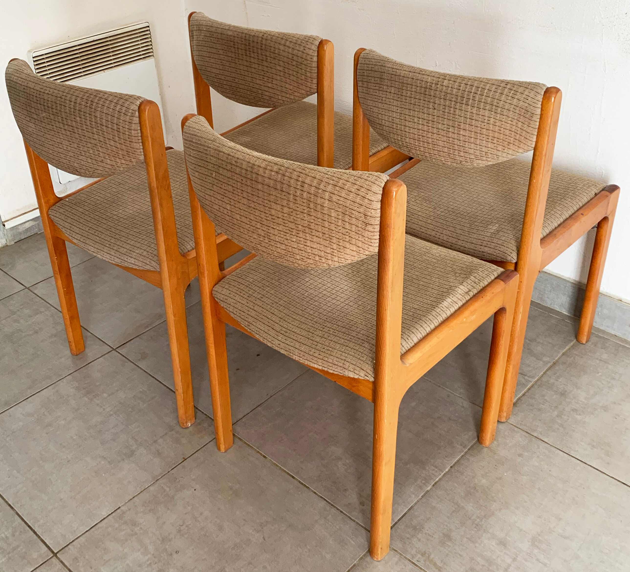 Set de 4 chaises vintage baumann des années 50