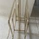 Designer brass magazine rack