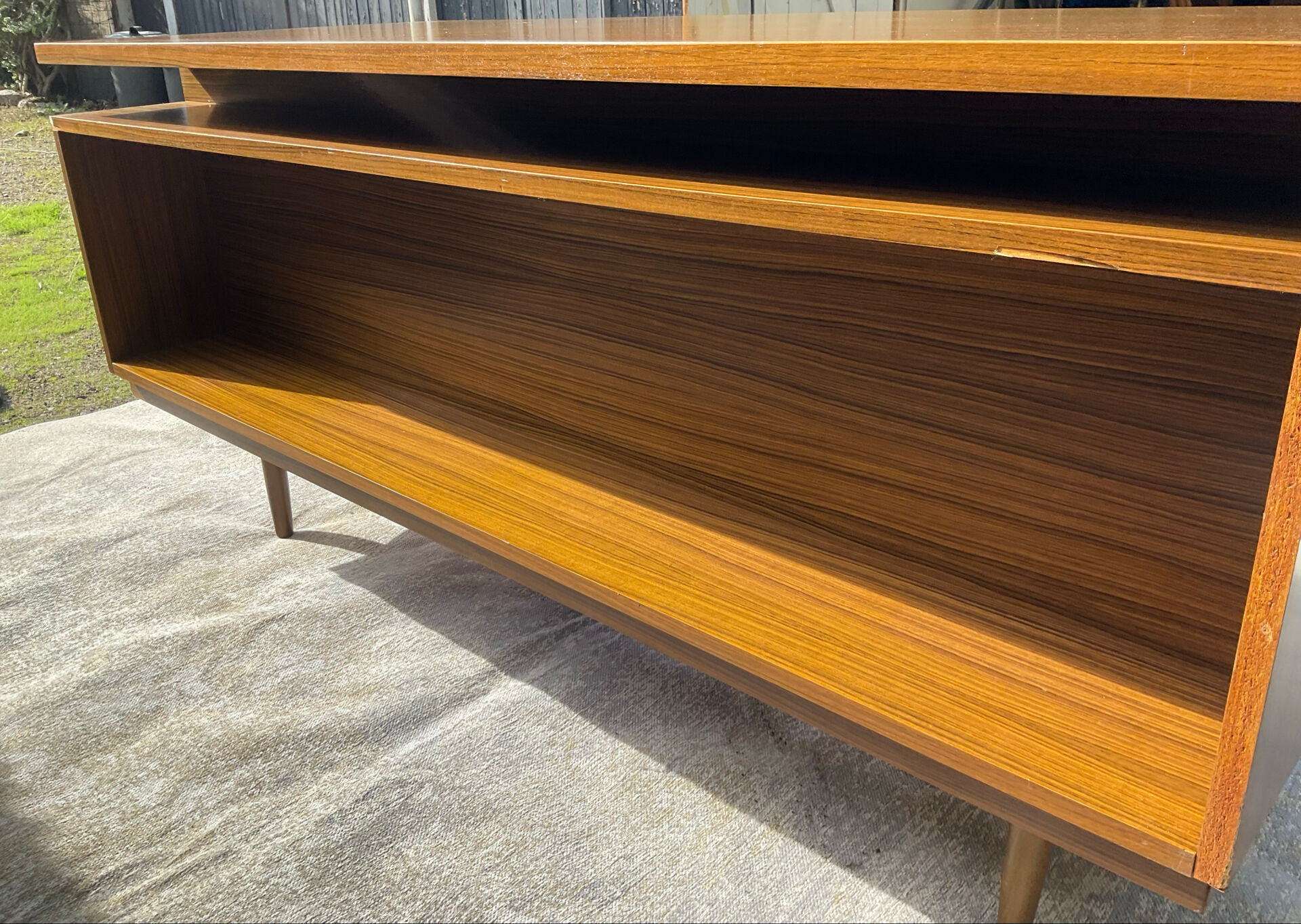 Vintage double-sided executive desk from the 1960s.
