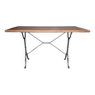 Table(s) bistrot 120cm plateau bois massif