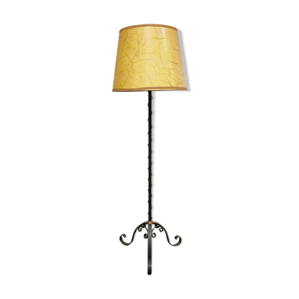 Lampadaire en fer forgé vintage, années 1960