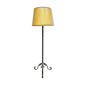 Vintage wrought iron floor lamp, 1960s