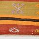 3x9 Striped Kilim Runner, Wool Runner Rug, 74x263Cm