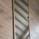 Rectangular mirror in vintage gilded wood, 78x30 cm