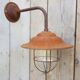 French Rusty Barn Lamp wall light