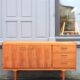 Enfilade scandinave en teck clair 1960