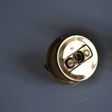 1970 Table lighter with pearl oyster in resin inclusion