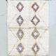 Tapis berbère marocain azilal écru à losanges colorés 195x132cm