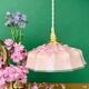 Vintage pink opaline pendant light