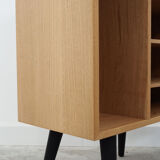 Ash bookcase, Danish design, 70's, production: Denmark