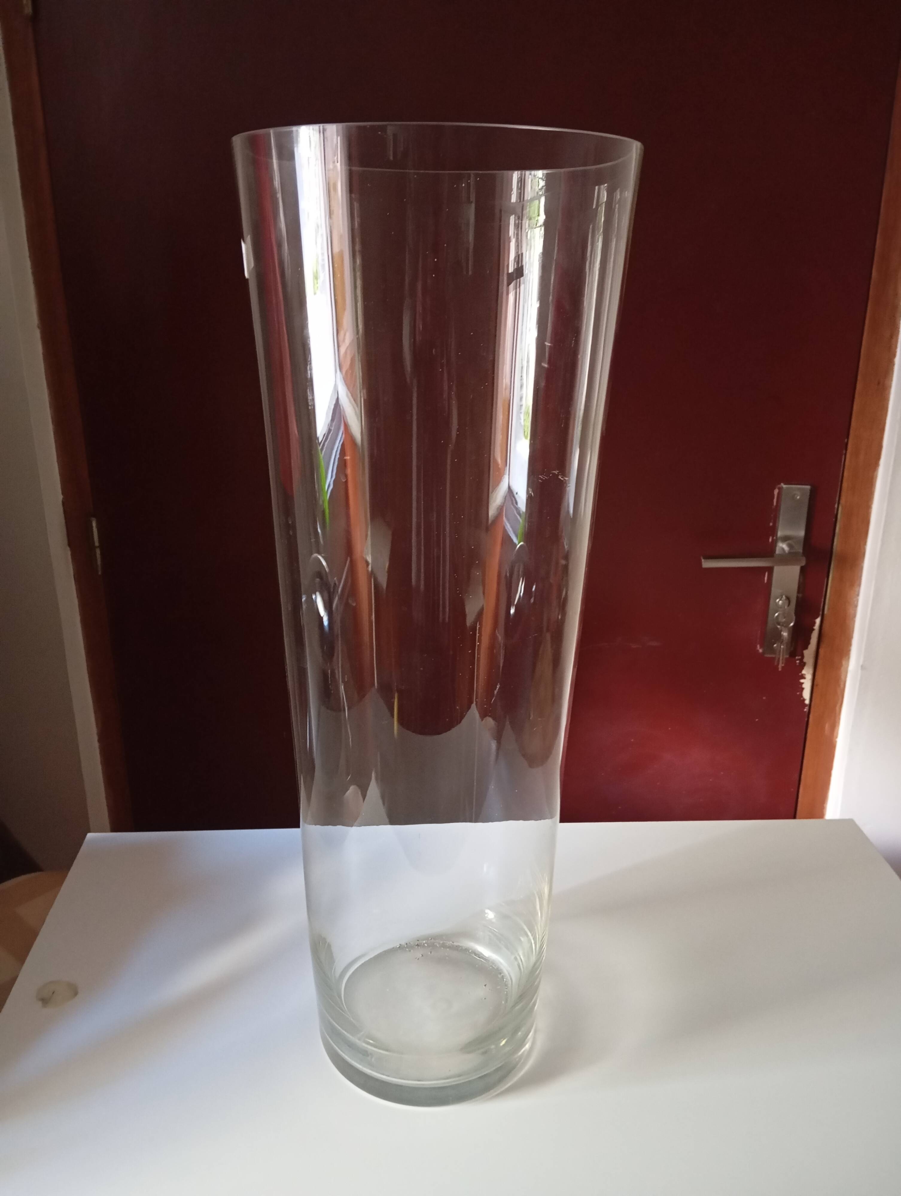 Large glass vase