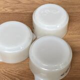 3 bowls, Pyr-o-rey ramekins