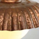 Mid-Century Italian Copper and Opaline Pendant Lamp