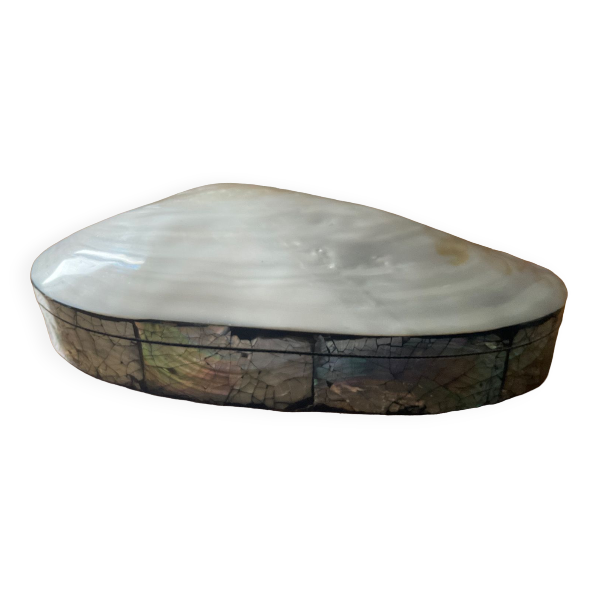 Empty pocket vintage shell mother-of-pearl 70s