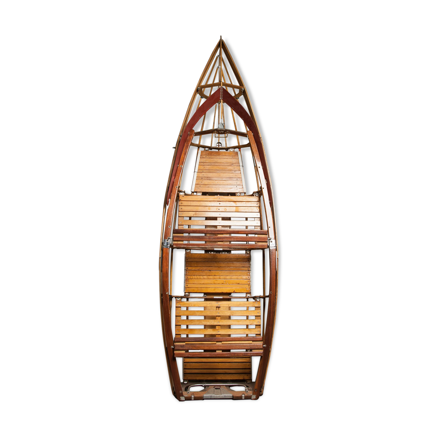 Vintage wooden boat skeleton frame