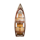 Vintage wooden boat skeleton frame