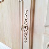 Low buffet in renovated solid cherry wood – Revisited Louis XV style – 250 cm