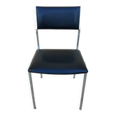 Vintage LAFARGUE chair, 1970s design, chrome.