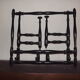 Wearing coats Napoleon III blackened wooden 6 hooks