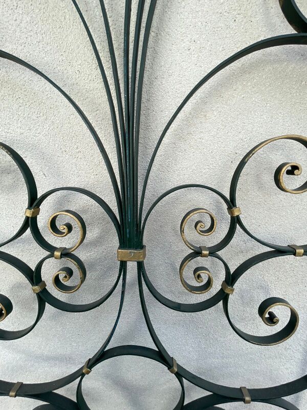 Pair of interior wrought iron grilles XXth century