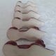 6 ceramic poodle dog knife holders
