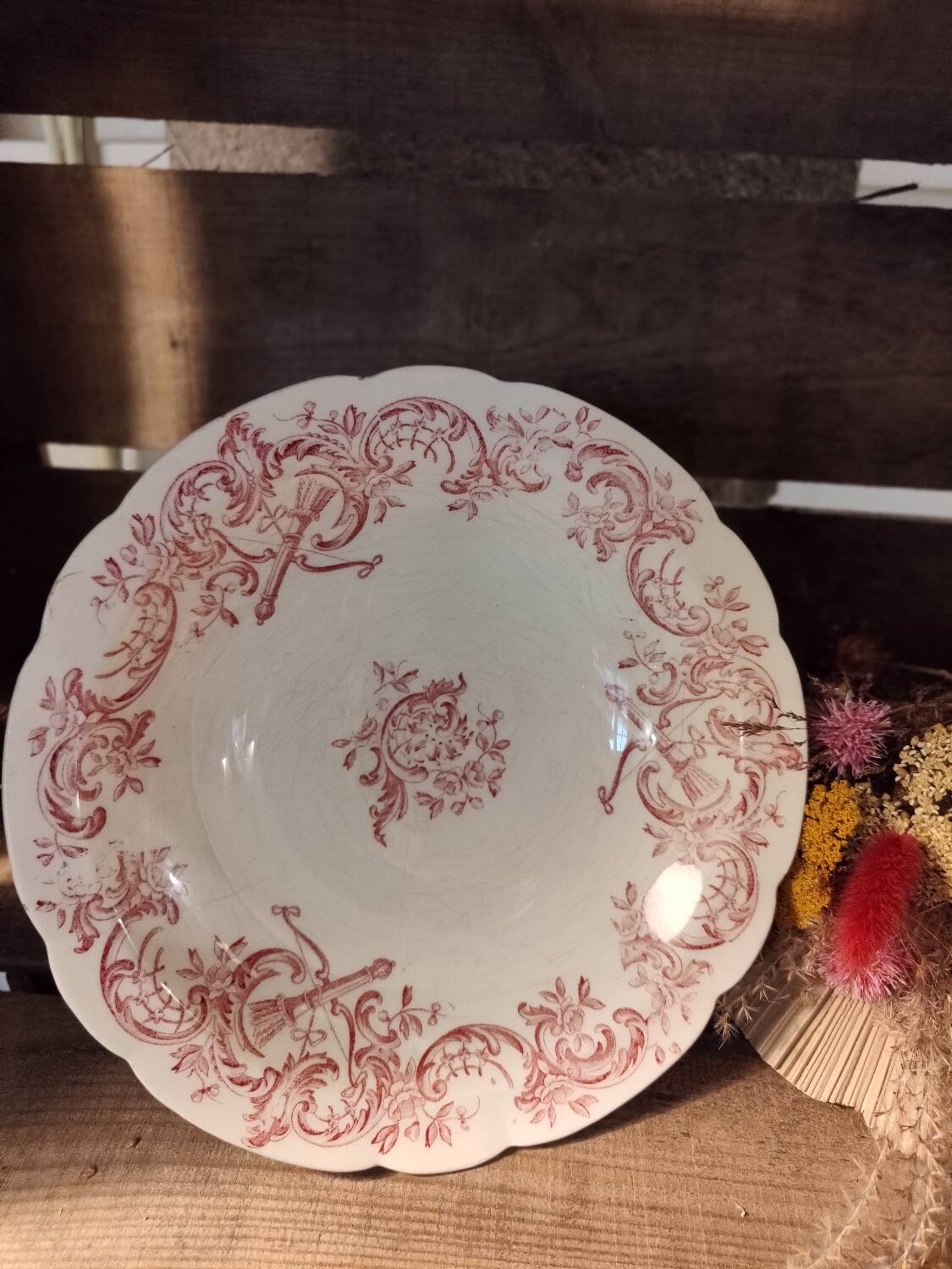 Iron earth compote bowl