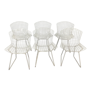 Série de 6 chaises wire