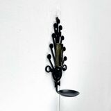 Mid-century modern Danish candle holders in metal and glass by Dantoft, 1960s, set of 2.