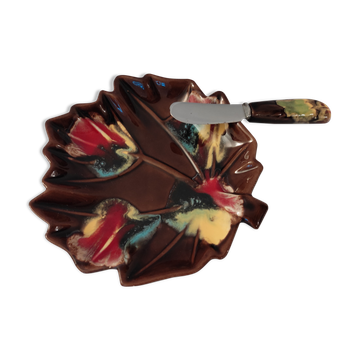 Beurrier et couteau Vallauris