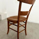 Lot de 6 chaises de ferme rustique début XX eme en bois / bistrot