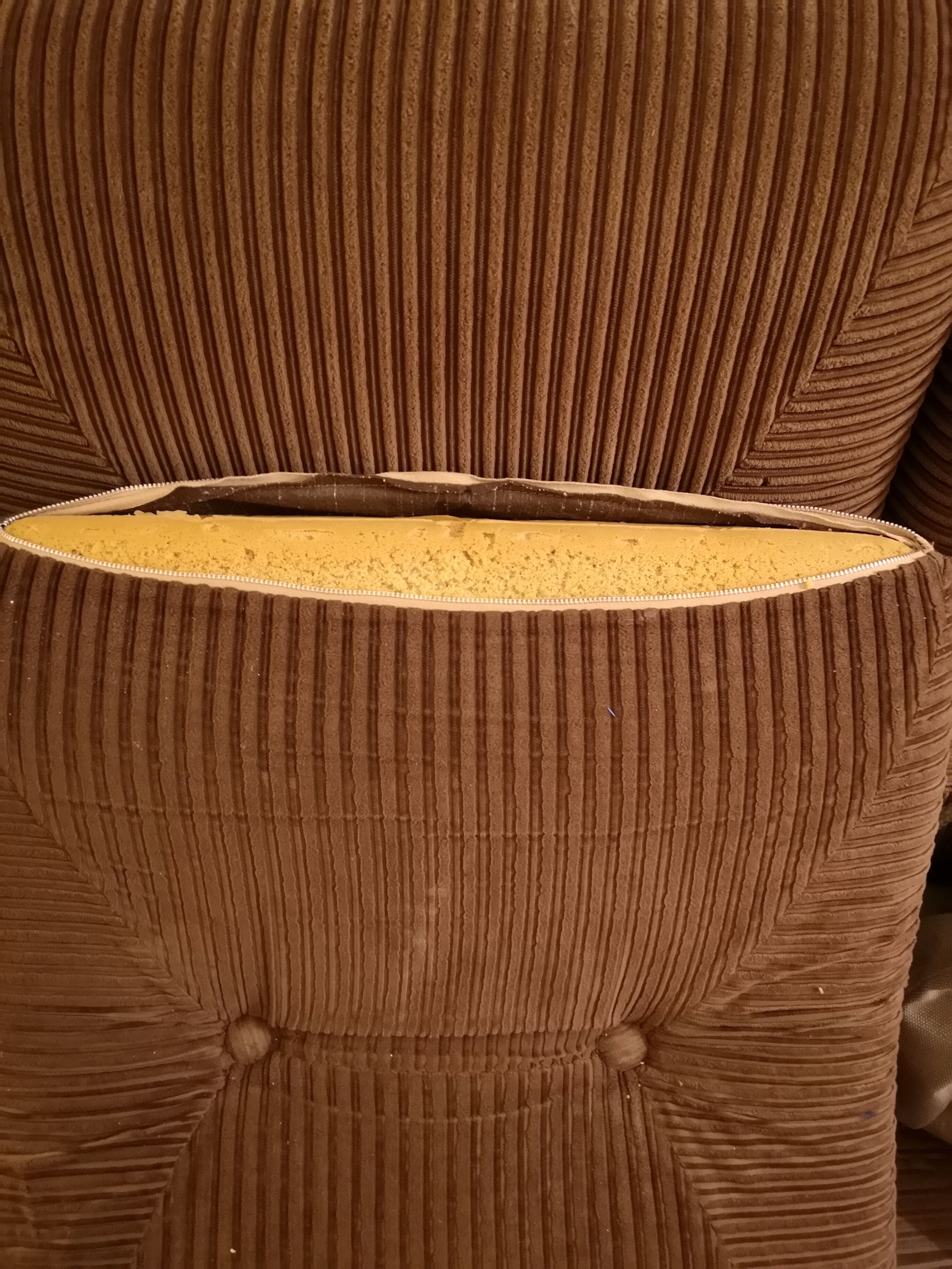 Sofa bed 70s in corduroy