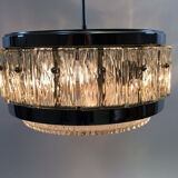 Danish drum shaped pressed glass