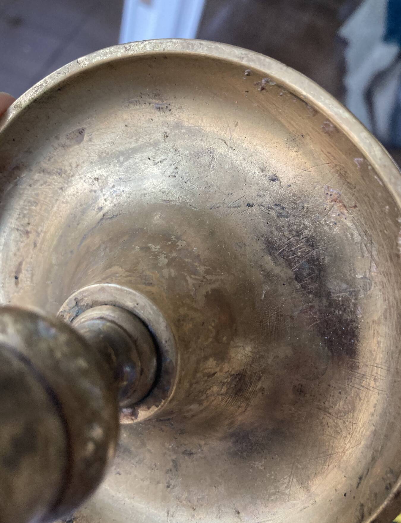 Vintage brass candle holder