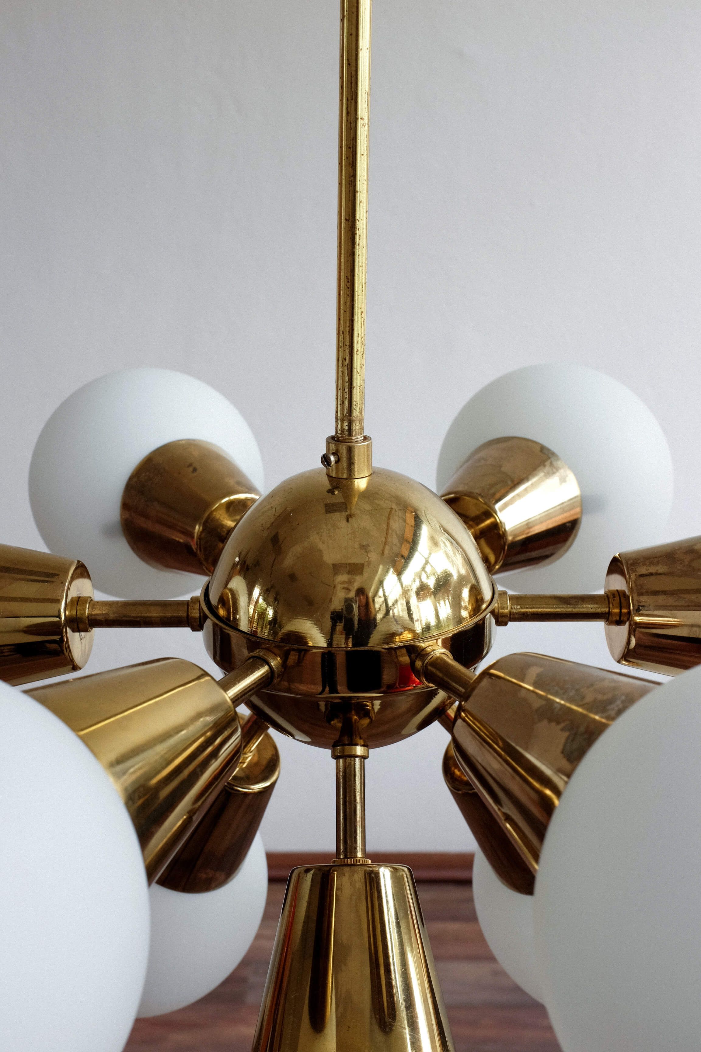 Vintage Czechoslovak Chandelier Sputnik by Kamenicky Senov, 1960s