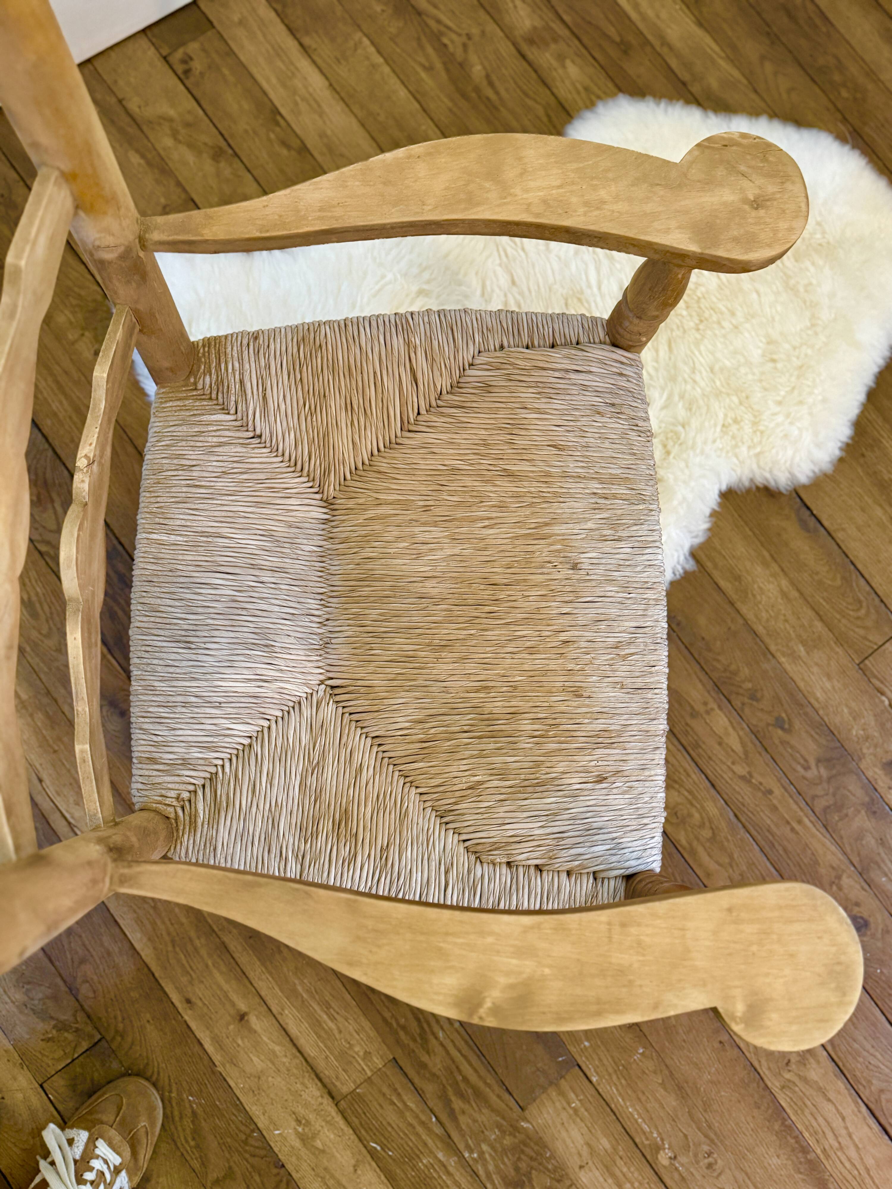 Armchair by the fireplace