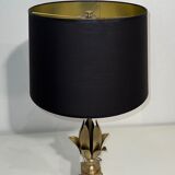 Lampe fleur en laiton