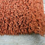 Vintage 70's Italian Red Wool Rug