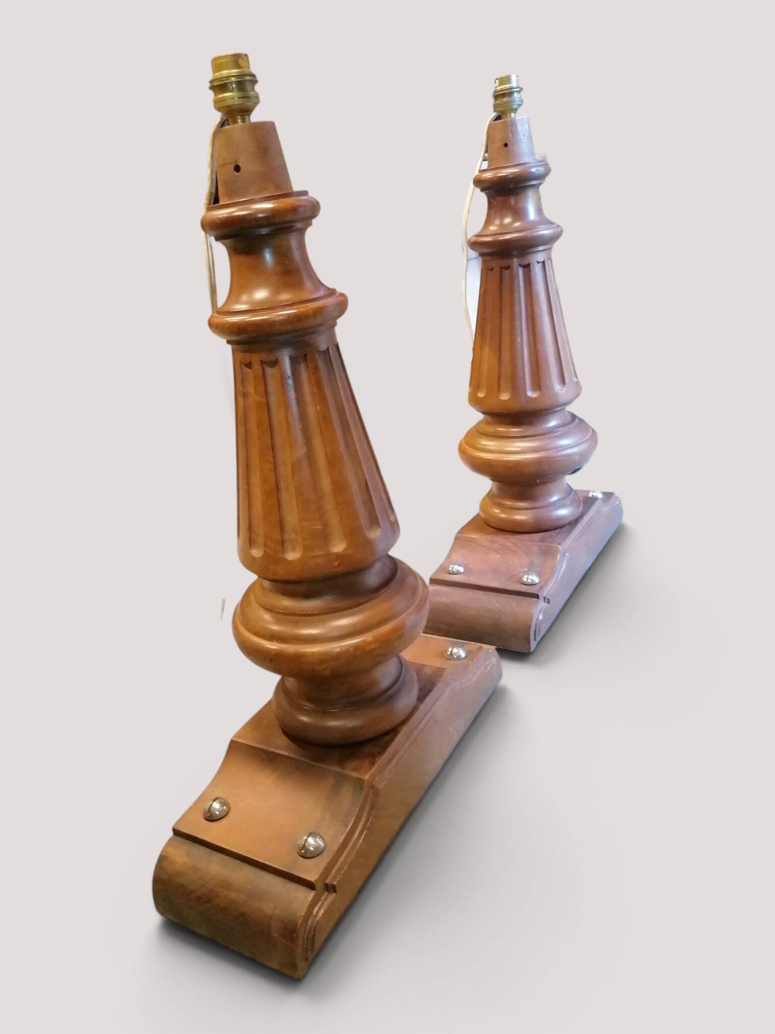 Set of 3 lamp bases in piano feet - Louis XVI style