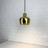 Golden Bell brass pendant light Alvar Aalto Louis Poulsen, Denmark 1950s