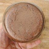 Stoneware owl candle holder