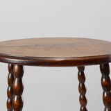 French Provincial Rustic Oak Stool, circa 1900