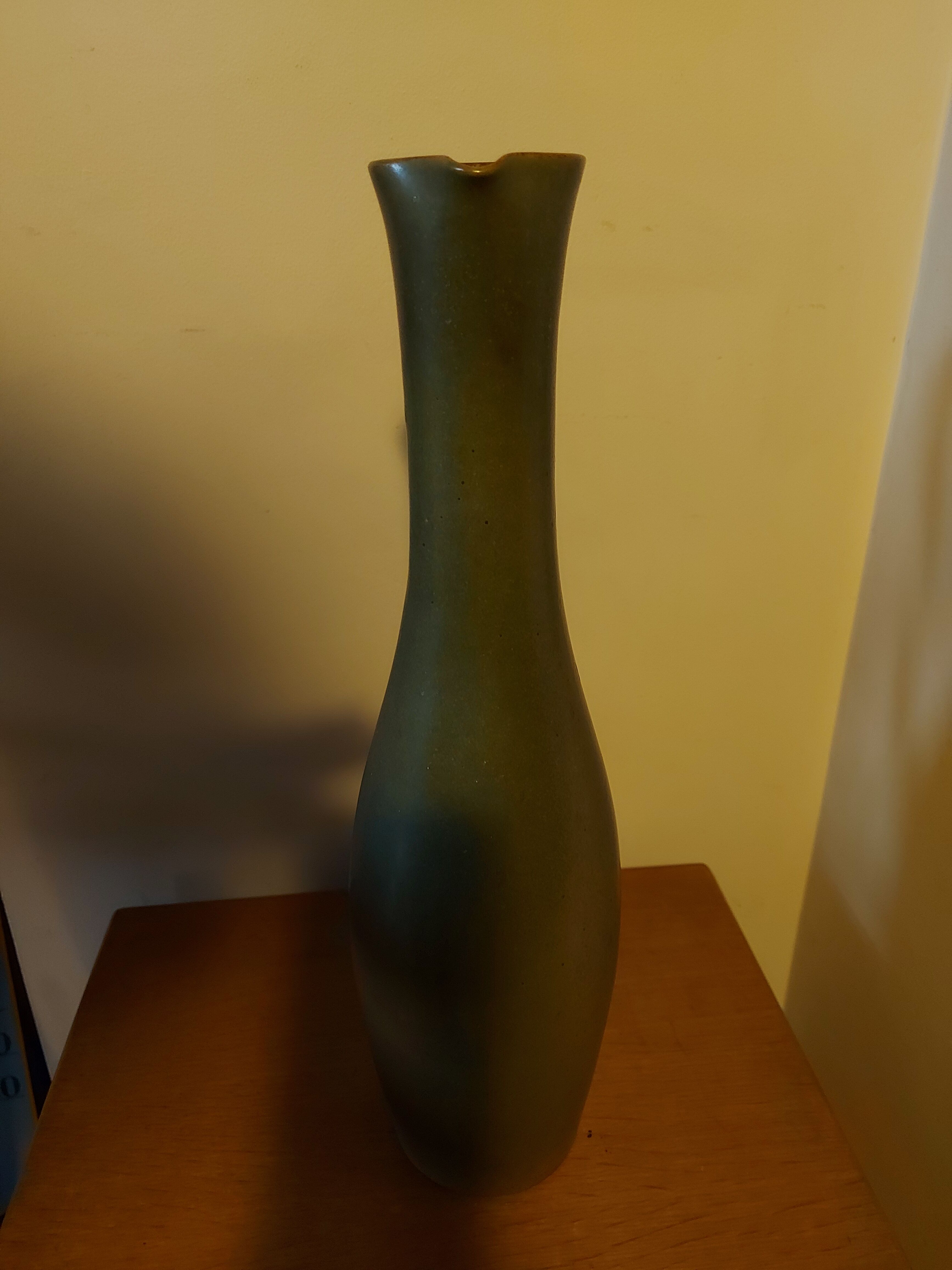 Large vase enamelled vase design Roger Jacques (40 cm )