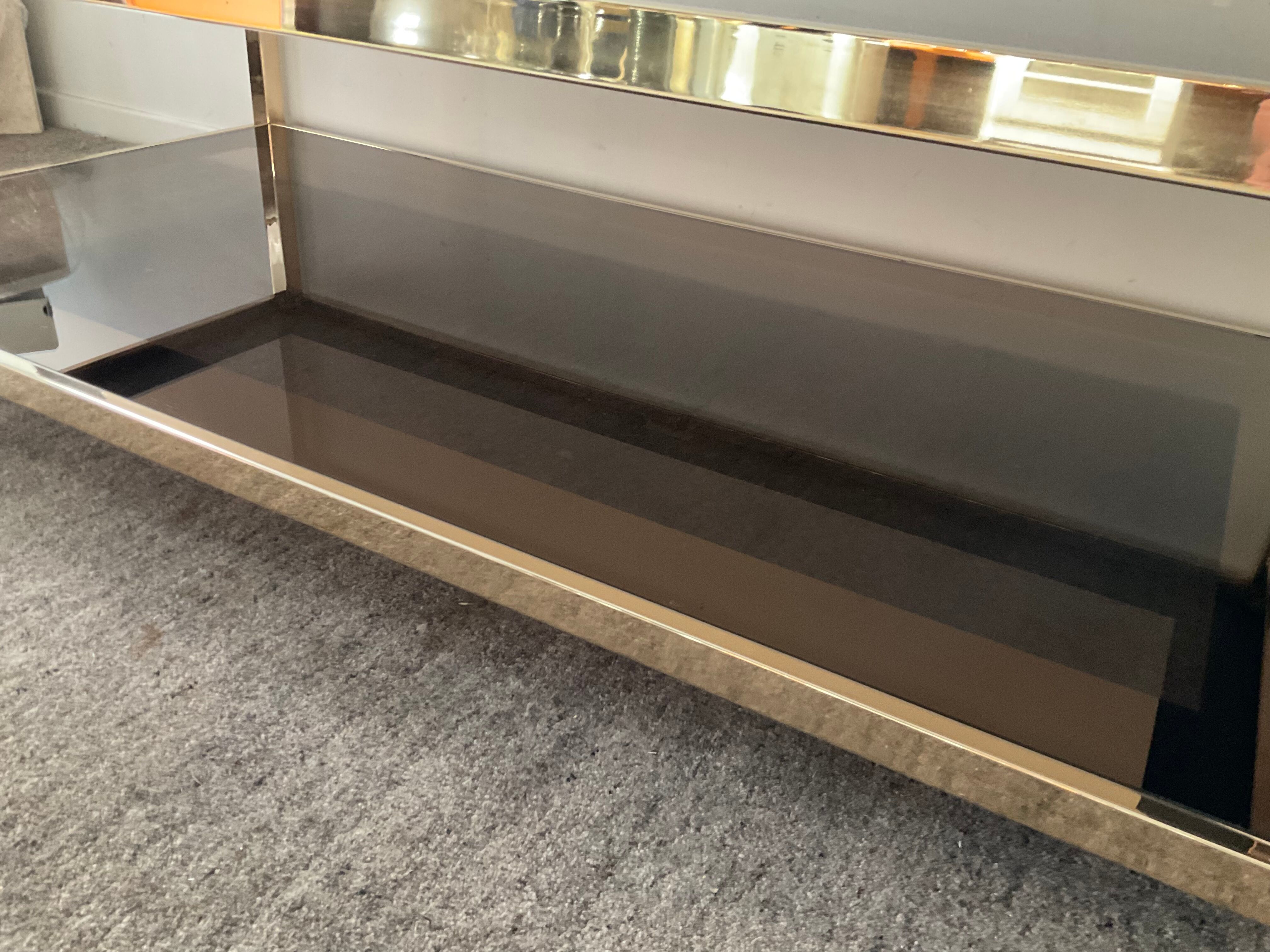 Belgo Chrom fine gold 23ct coffee table from the 70s