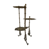 Ancien porte plantes tripode en bronze