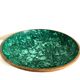 Malachite cut and brass, circa 1970