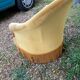Toad armchair in gold velvet