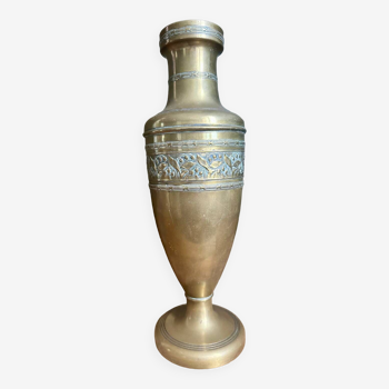 Art deco brass vase