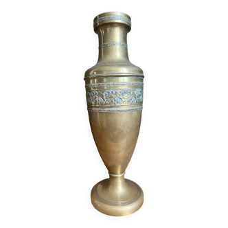 Art deco brass vase